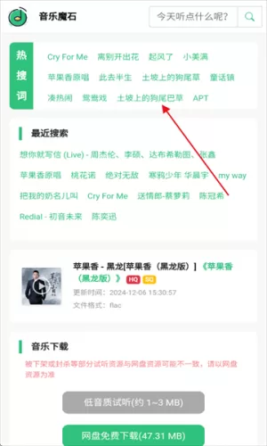 音乐魔石APP首页展示 音乐魔石APP首页展示