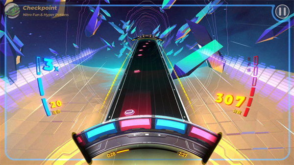 游戏进行中的操作界面