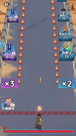 游戏实战截图:角色在废墟都市中使用多种技能对抗僵尸潮 游戏实战截图:角色在废墟都市中使用多种技能对抗僵尸潮