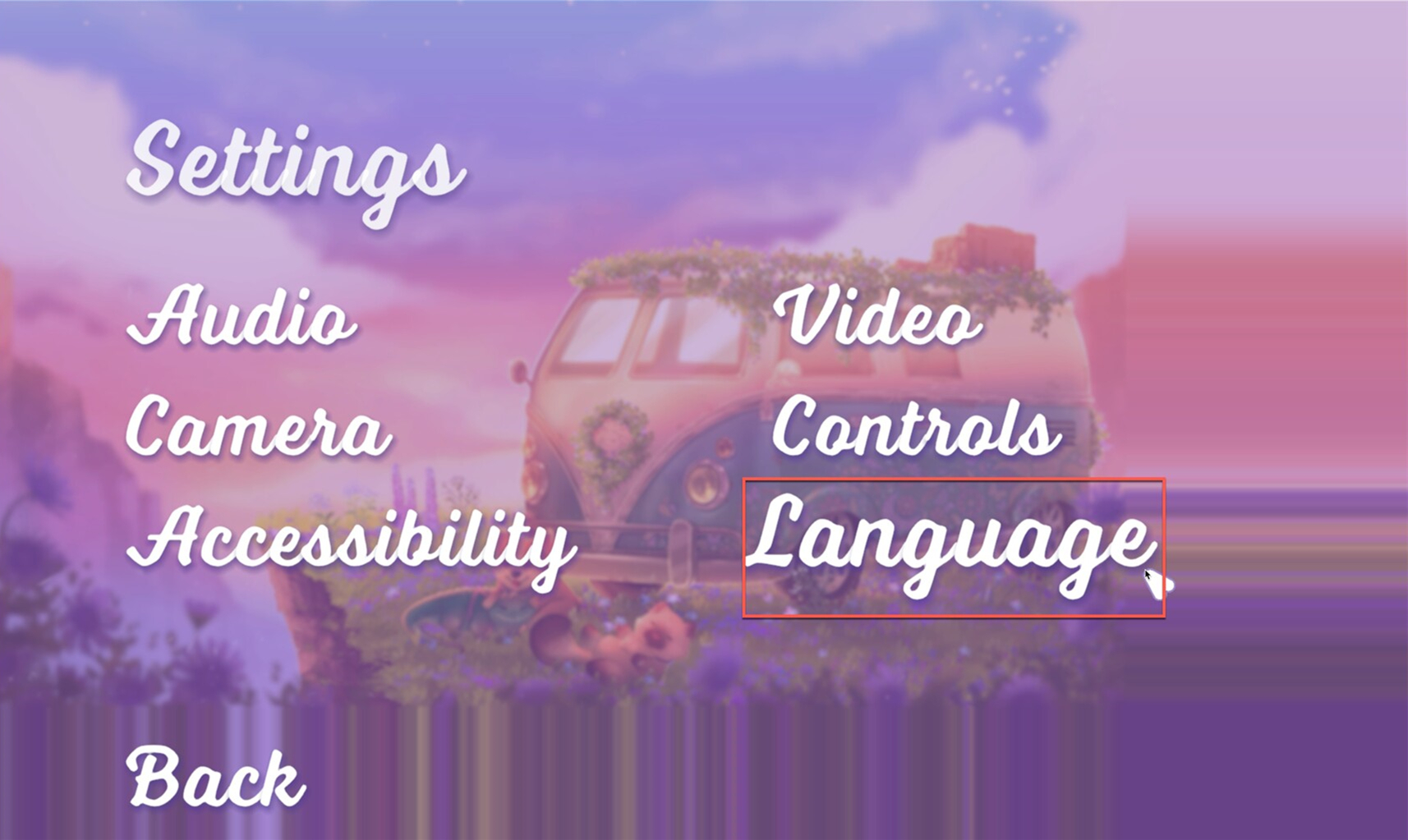 在语言列表中选择中文选项