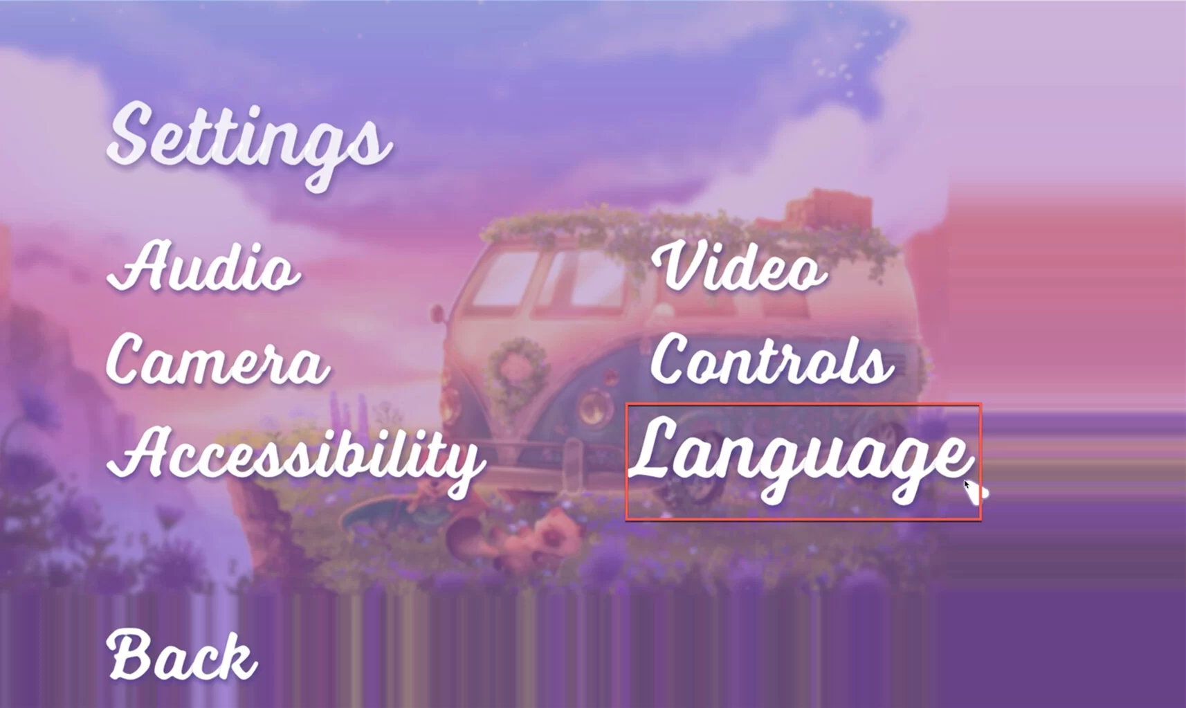 在语言列表中选择中文选项