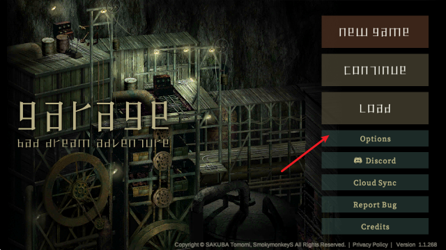 车库噩梦之旅手游中文设置第一步