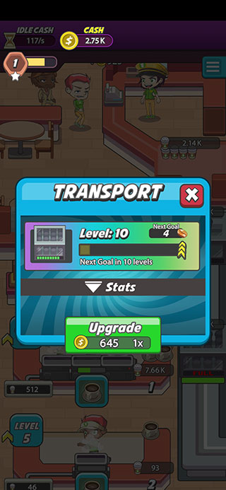 游戏中的店铺升级与扩张界面