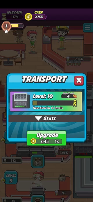 游戏中的店铺升级与扩张界面