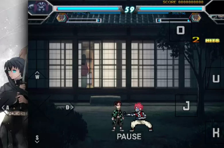 鬼灭之刃Mugen游戏战斗画面