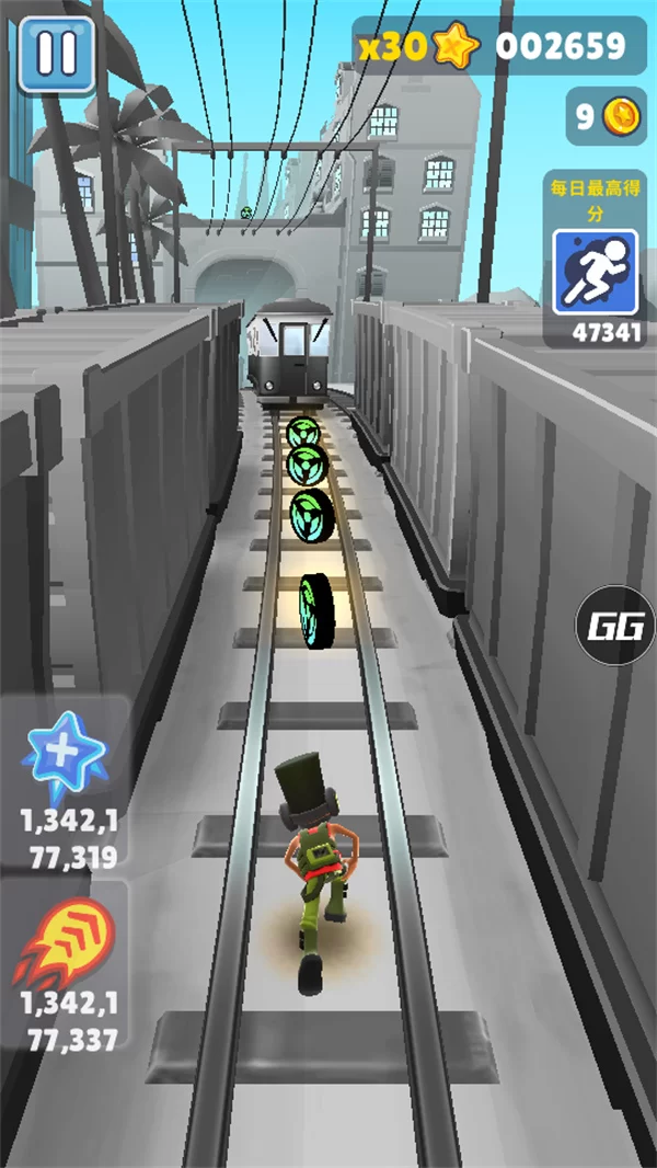 游戏实际跑酷画面截图