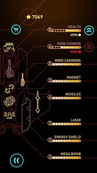 游戏升级与卡片系统界面