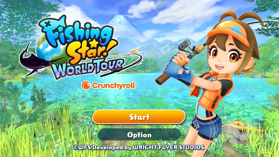 游戏中的热带河流钓点