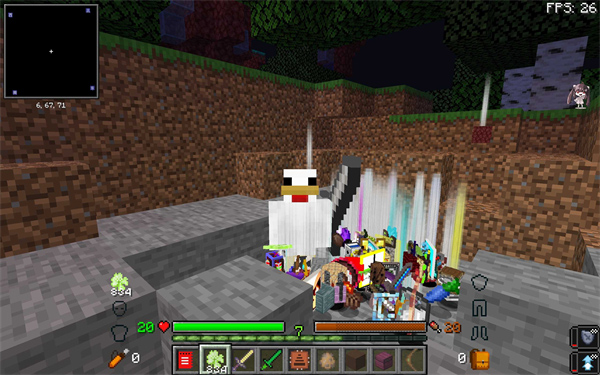 我的世界懒人生存模组游戏内画面