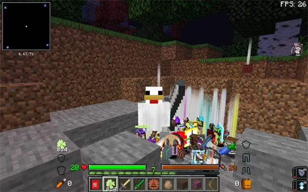 我的世界懒人生存模组游戏内画面