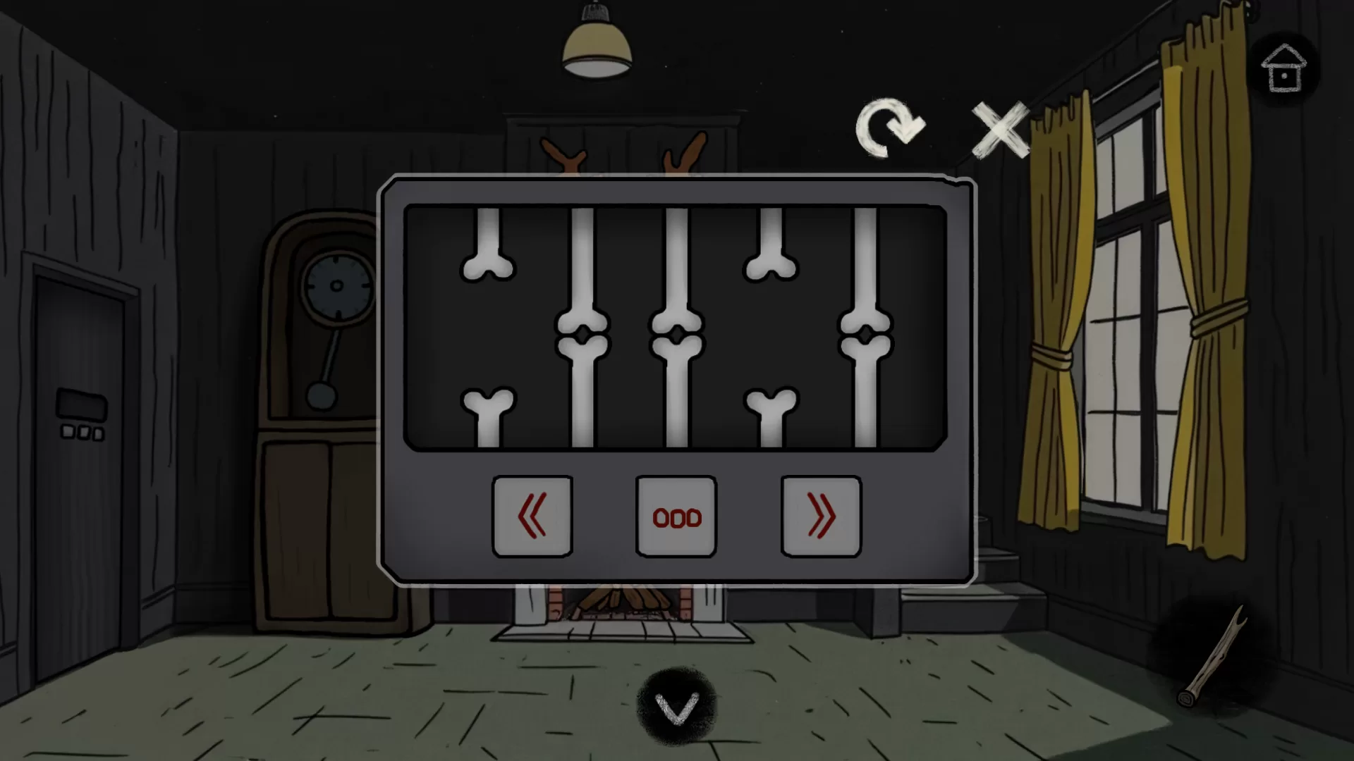 游戏中的一个机械谜题机关