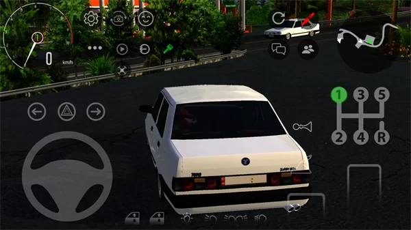 游戏内驾驶与城市景观截图