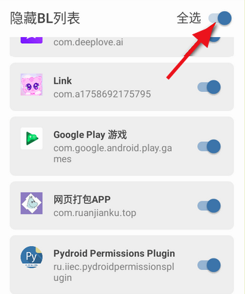 软件配置完成后，显示权限已获取及隐藏功能已开启的状态截图