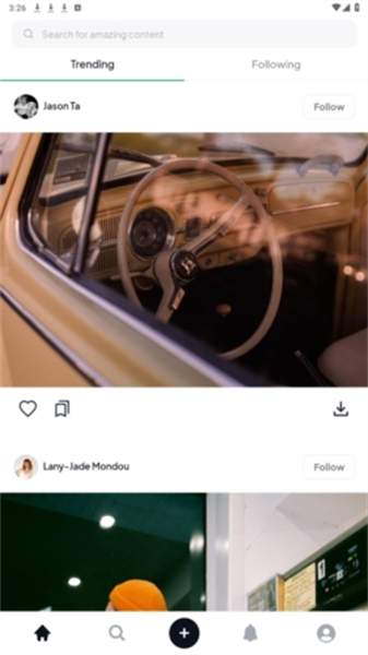 Pexels应用界面展示