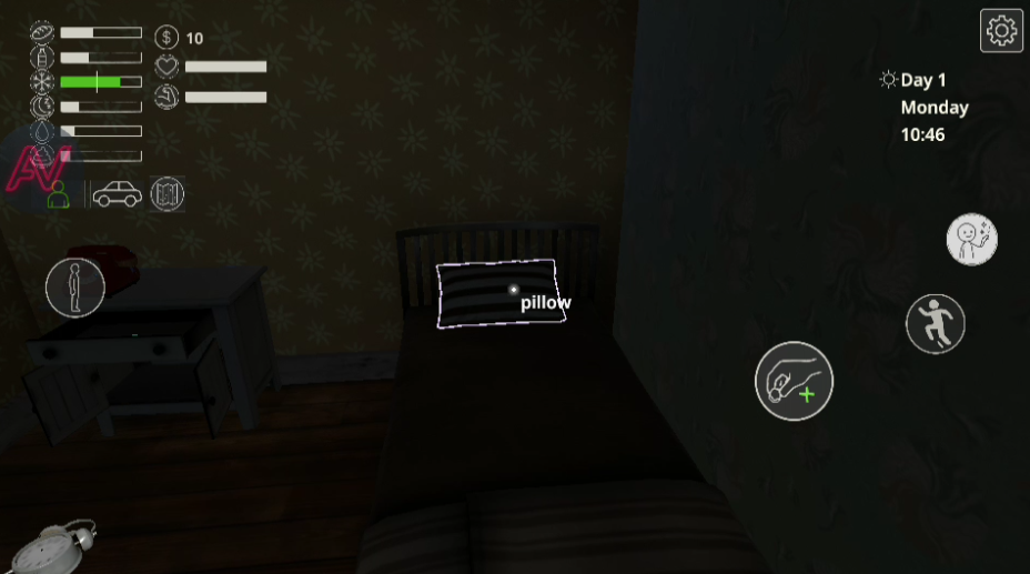 游戏初始房间寻找钥匙