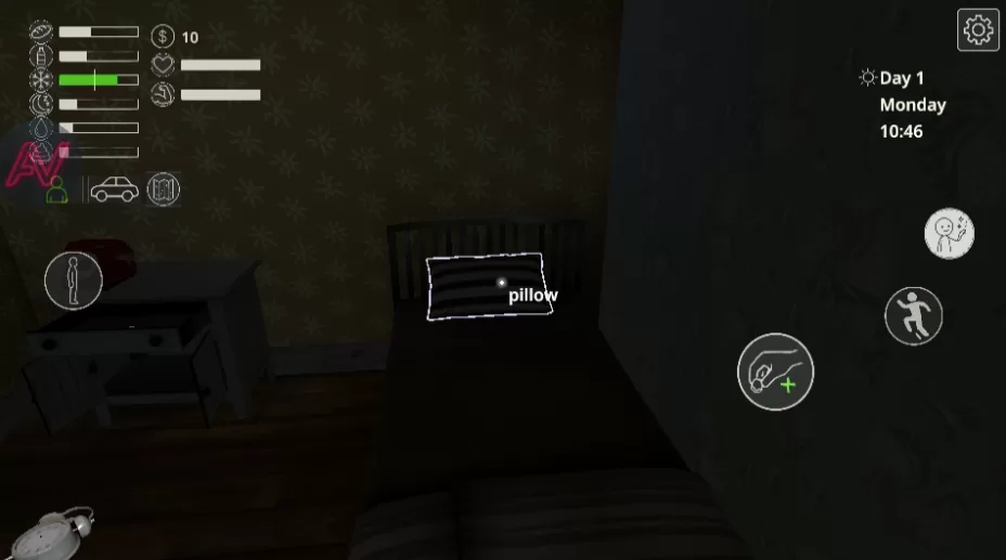 游戏初始房间寻找钥匙