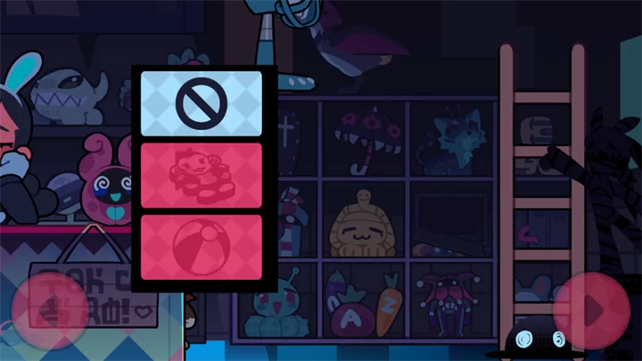 游戏玩法示例：角色正在变身为一个猴子玩偶