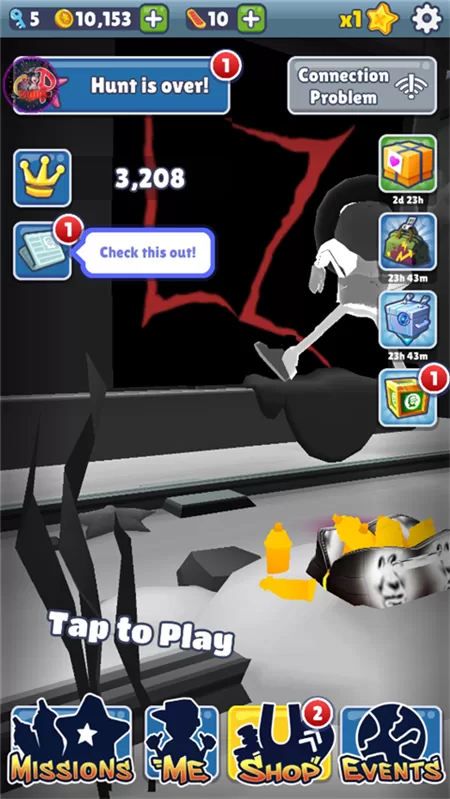 地铁跑酷Aurora公益1.0定制版本截图