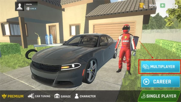 汽车驾驶学校2026多人游戏房间创建界面