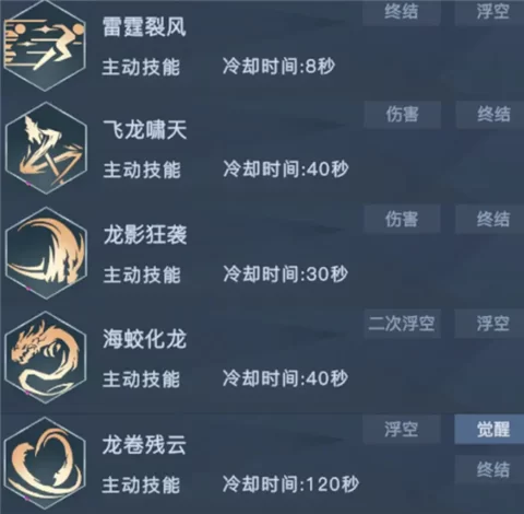 荣耀全明星龙骑后期技能加点示意图