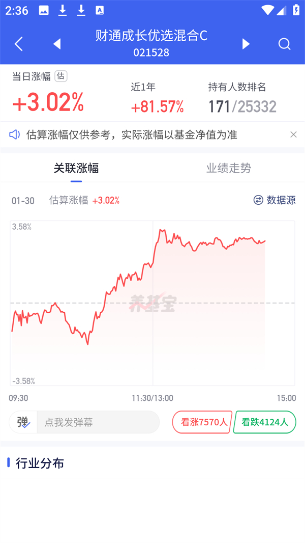 养基宝app单只基金深度分析页面 养基宝app单只基金深度分析页面