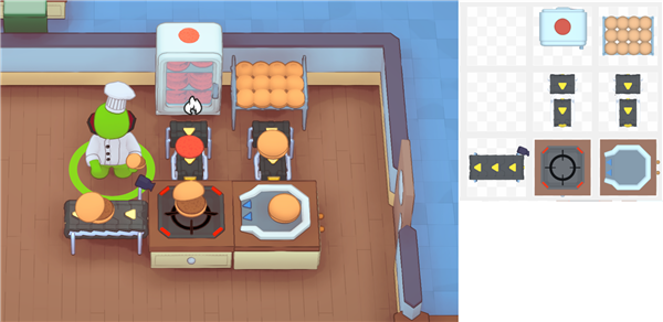 汉堡自动化产线示意图 汉堡自动化产线示意图