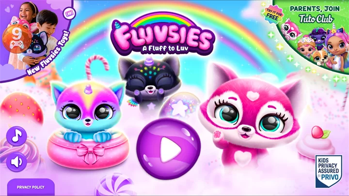 一位玩家正在手机上愉快地玩着菲露茜斯宠物猫游戏，屏幕上显示着可爱的猫咪和丰富的游戏界面