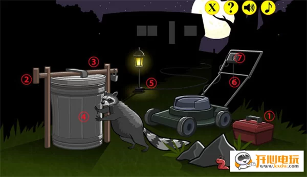 后院场景攻略示意图 后院场景攻略示意图