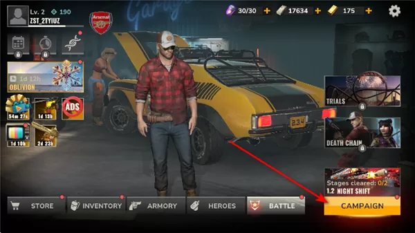 亡者征程游戏主界面截图