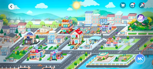 游戏场景探索界面