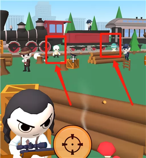 平民与敌人对比图