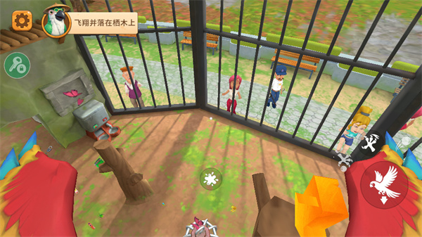 鹦鹉佩戴太阳镜在城市高空滑翔 鹦鹉佩戴太阳镜在城市高空滑翔