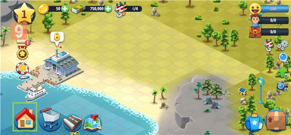 游戏主界面与建造菜单