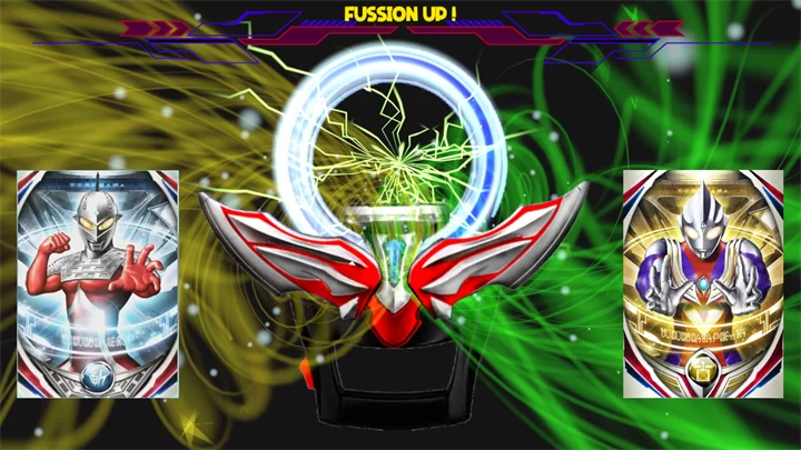 游戏核心玩法展示:选择两张奥特曼卡牌进行融合 游戏核心玩法展示:选择两张奥特曼卡牌进行融合