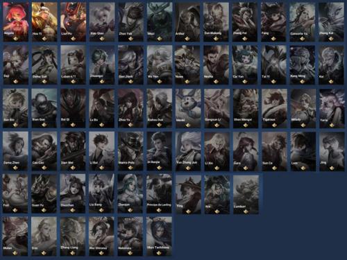 王者荣耀Hok英雄阵容展示