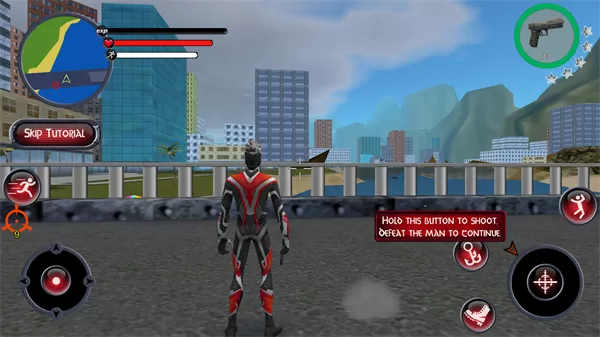 游戏主界面与内置菜单示意