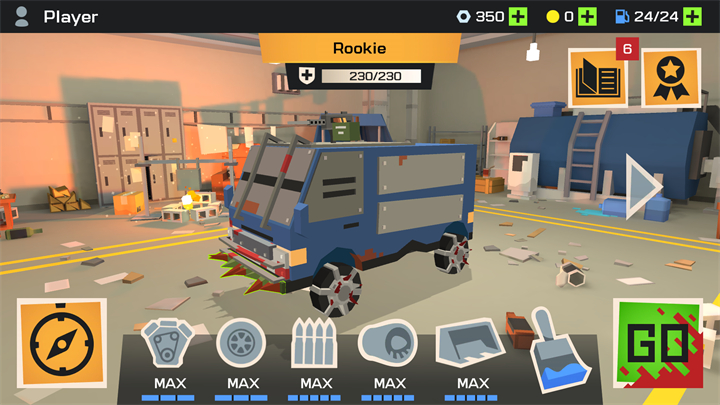 车辆改装界面示意图 车辆改装界面示意图