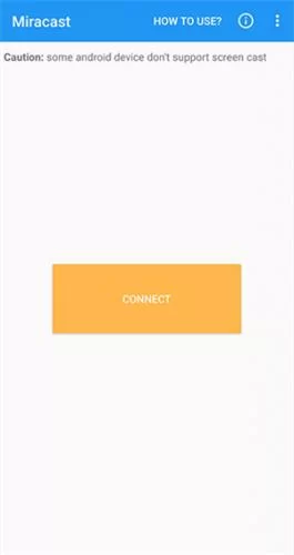 miracast电视版连接设备选择界面