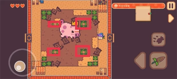 游戏攻略截图：利用水壶和爆炸靴对抗野猪