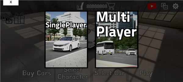 游戏多人模式与驾驶操作界面