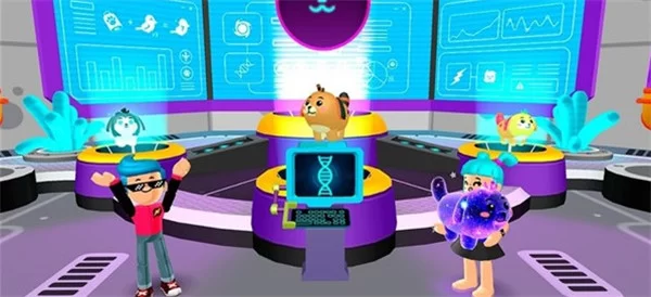 玩家在游戏中向好友展示自己装饰精美的客厅，并获得奖励提示。