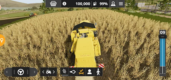 模拟农场20凯龙专版收割作业与雇佣助手界面