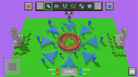 布娃娃战争模拟器资源管理界面