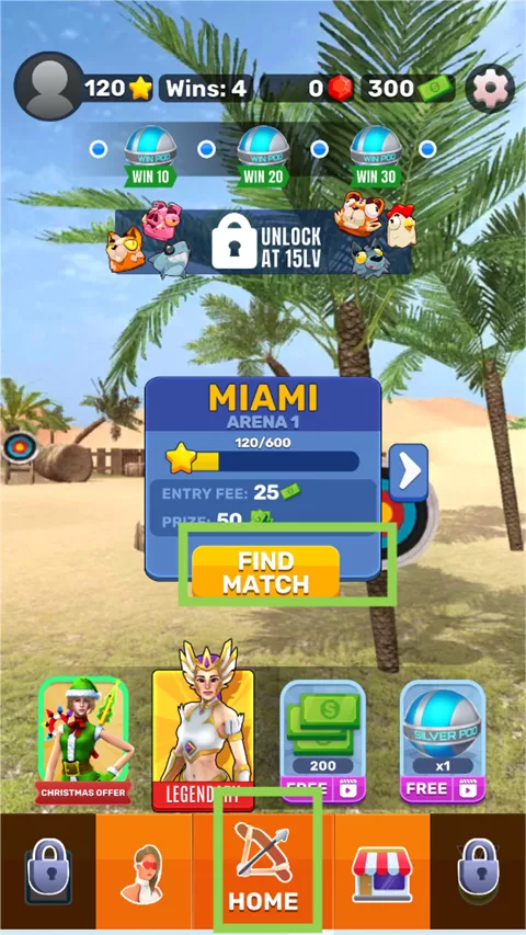 游戏主界面与武器选择