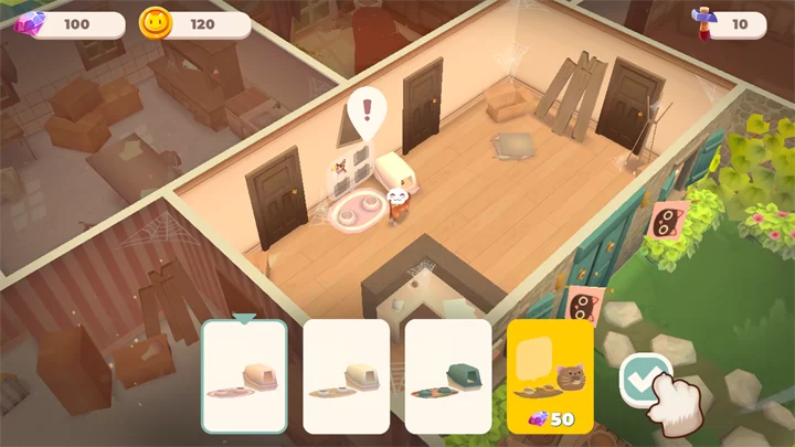 游戏中的家园装修界面,布置得十分温馨 游戏中的家园装修界面,布置得十分温馨