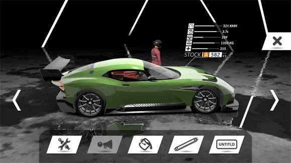 游戏车库与改装界面截图