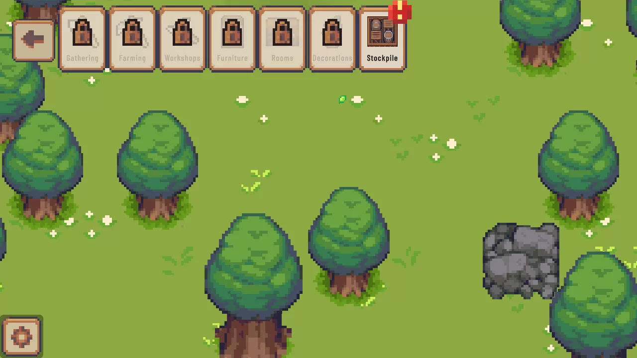 游戏初始界面与仓库放置 游戏初始界面与仓库放置