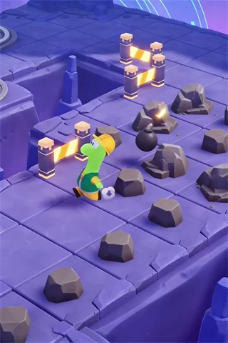 玩家在矿洞中使用炸弹炸开矿石 玩家在矿洞中使用炸弹炸开矿石