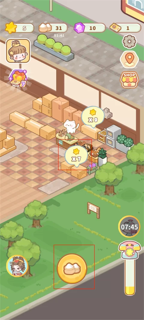 了不起小镇游戏内店铺规划界面