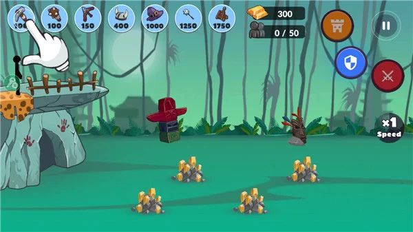 火柴人帝国之战破解版游戏主界面展示